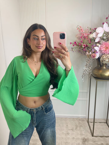 Sammy flair top green
