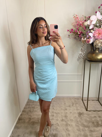 Linnen dress baby blue