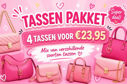 Tassen pakket 4 tassen voor €23,95