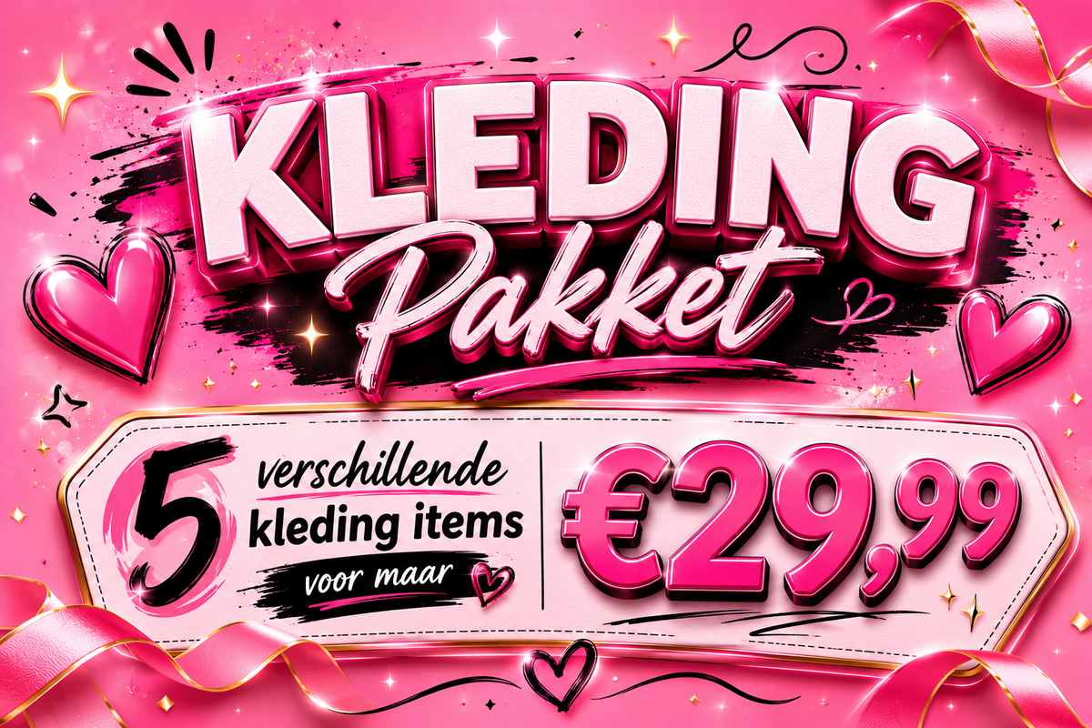 Kledingpakket 5 items voor €29,99