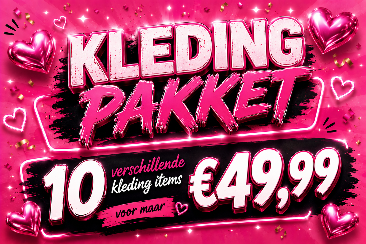 kledingpakket 10 items voor €49,99